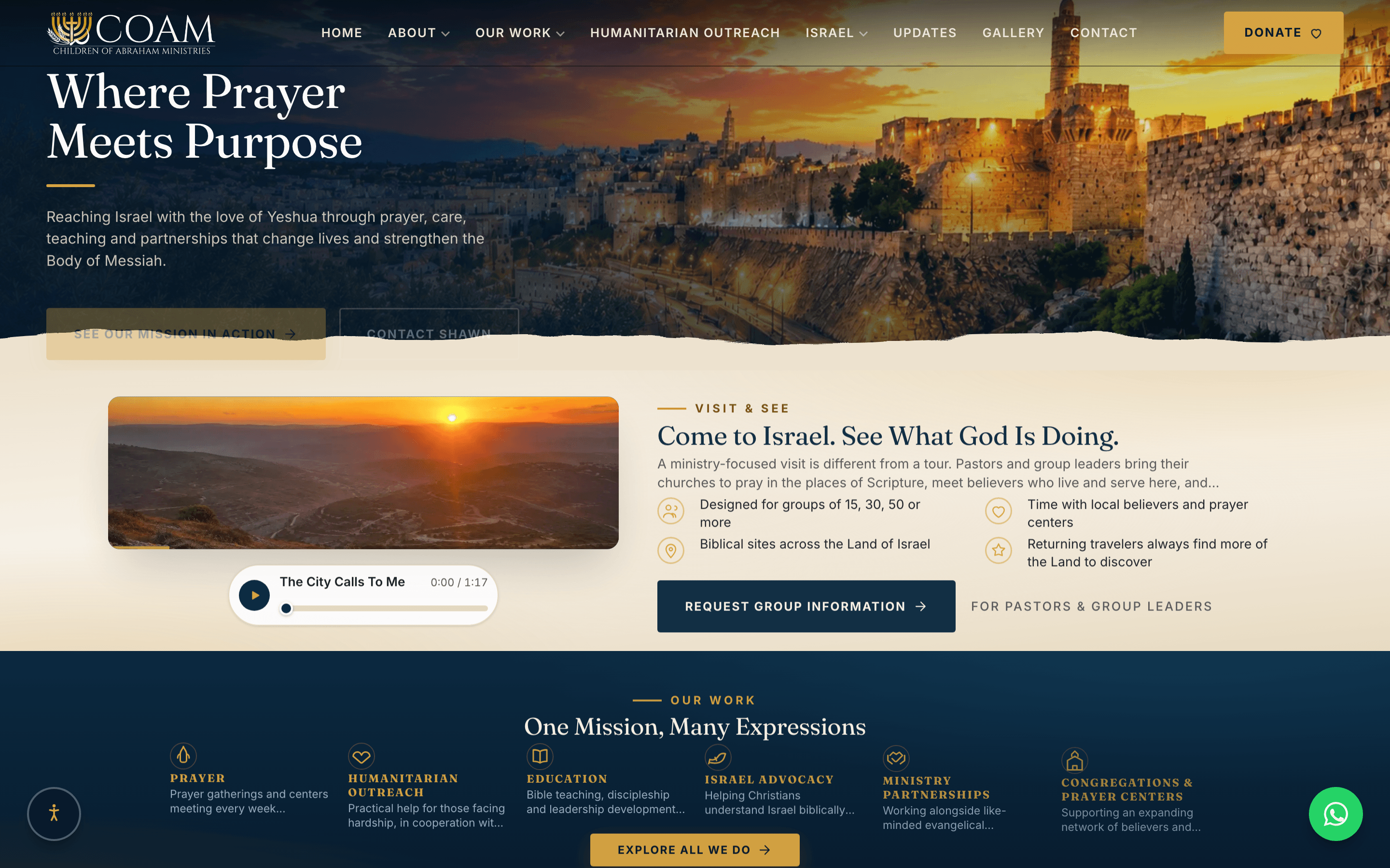 COAM — Ministry & Non-Profit — Israel
